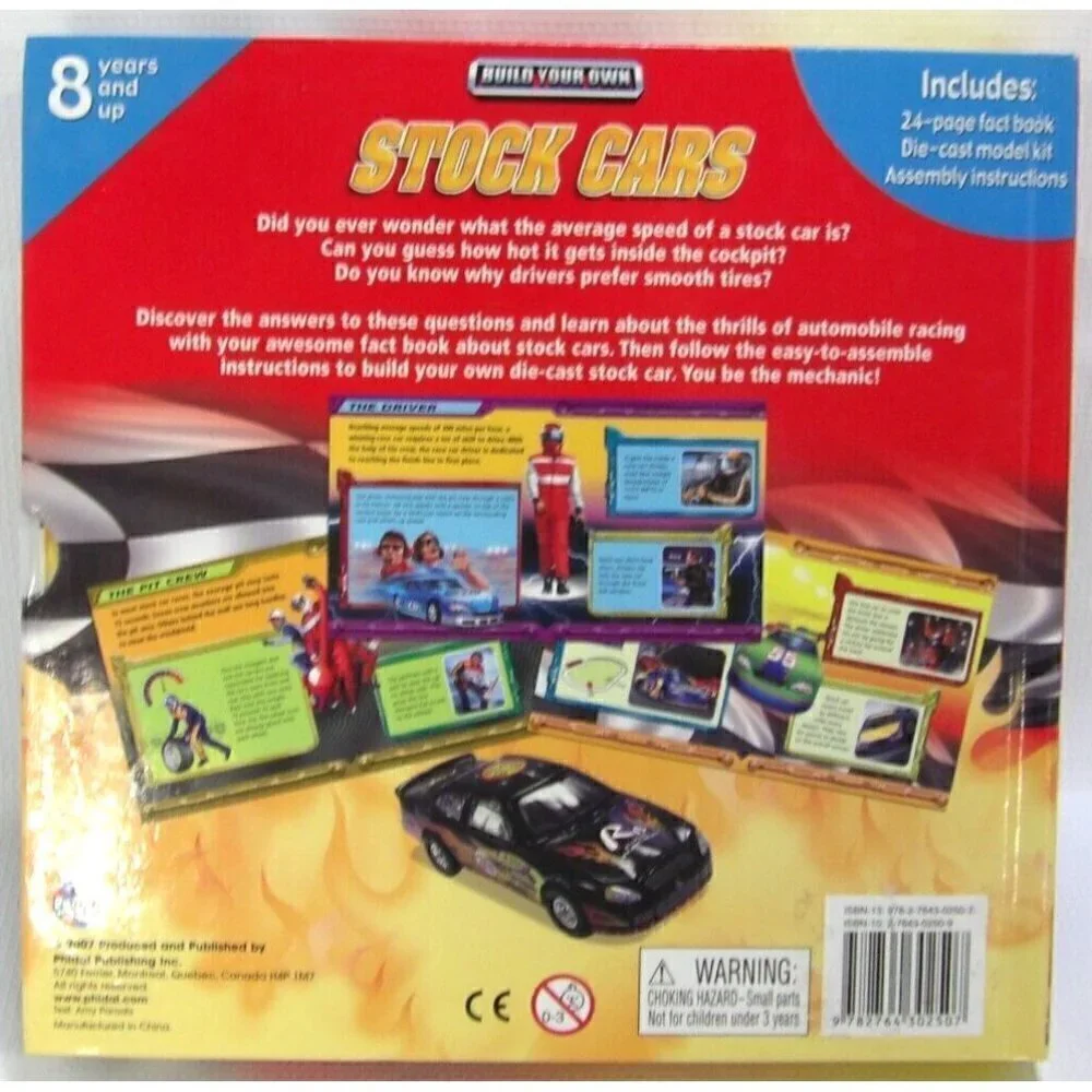 Build Your Own Stock Car dicast model kit car approx 4.5